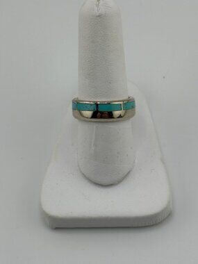 Jay King  Sterling Silver Plate Turquoise   Ring Size 8,